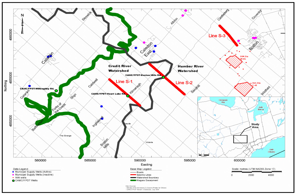 *Figure 3: Boston-Mills borehole location*