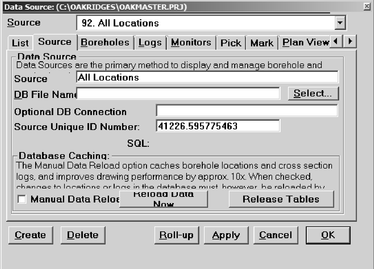 Figure 3.1.6.2 Viewlog - Naming a data source