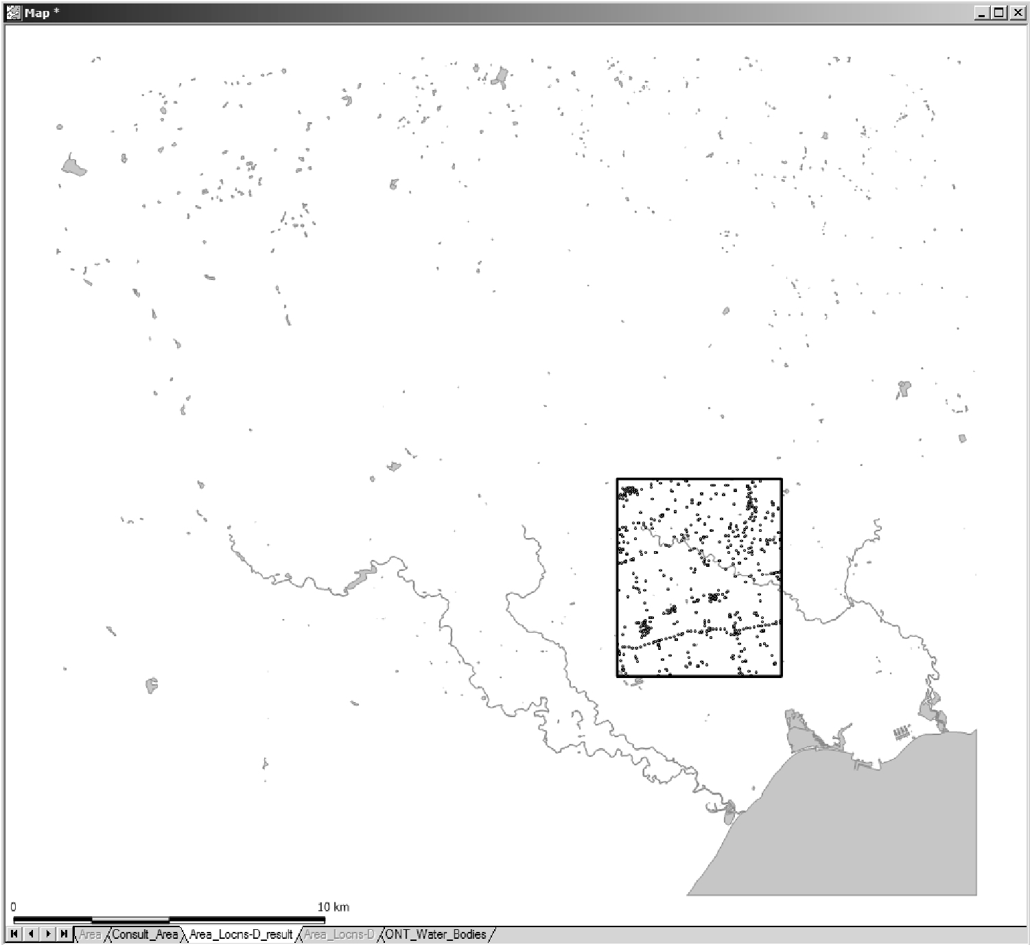 Figure J.3.8 Spatial query results