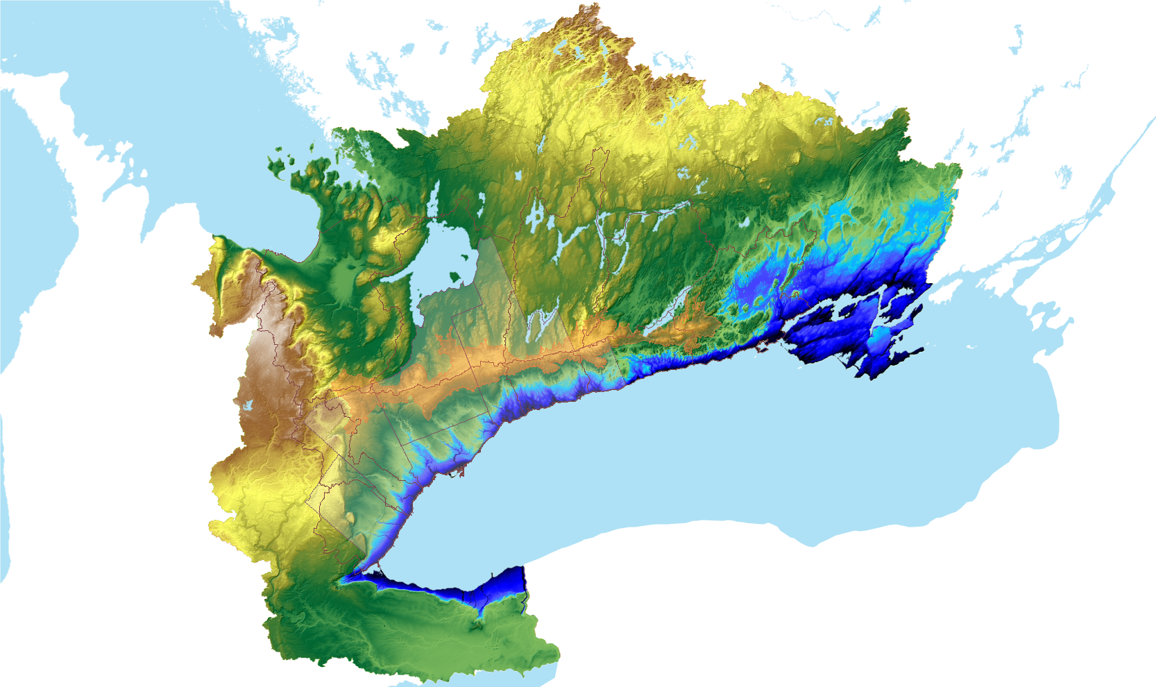 ORMGP regional 60x60m² Hydrologically corrected Digital Elevation Model (HDEM)